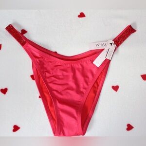 NWT - Victoria's Secret Shine Strap Brazilian Bikini Bottom
